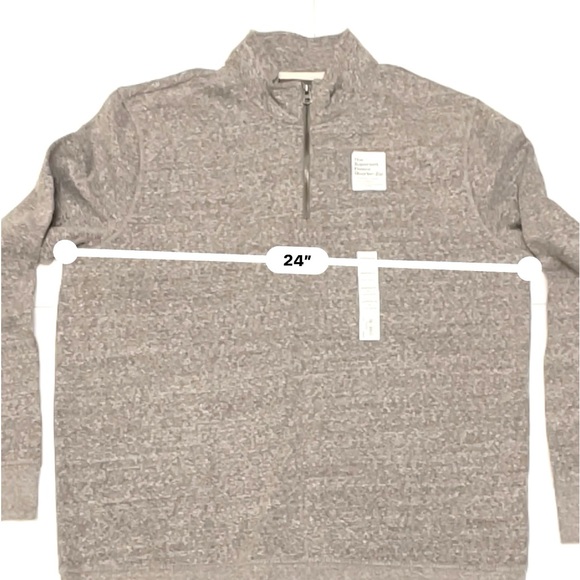 Men's Sonoma Super Soft Sweater Fleece Jacket Gray Size XL - Picture 3 of 7